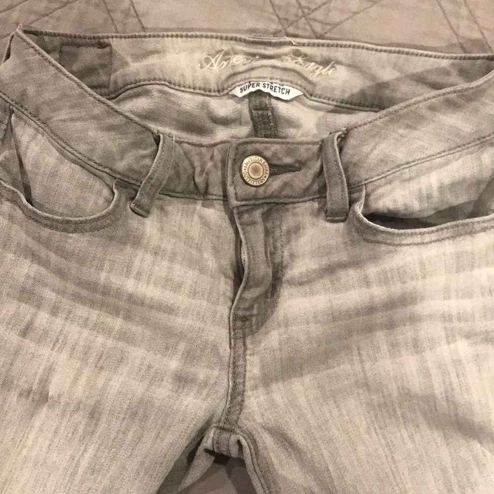 American Eagle Jegging Gray Super Stretch
